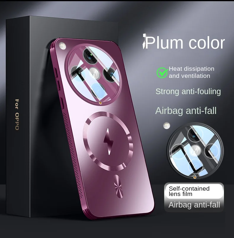 Oppo Find X8 - Funda Rígida Mate con Carga Inalámbrica