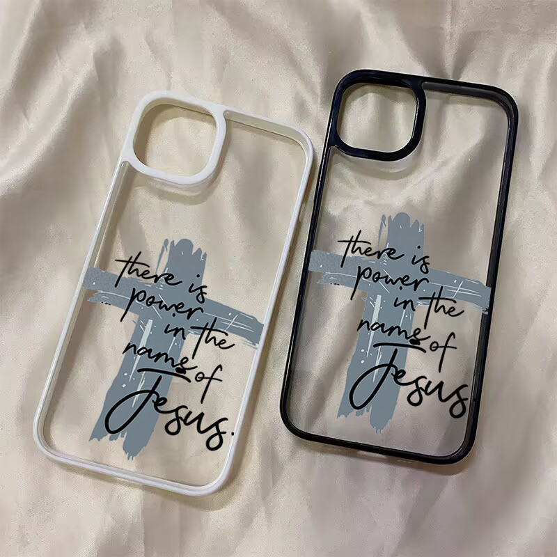 Samsung Galaxy S25 - Funda Transparente con Cruz de Jesús